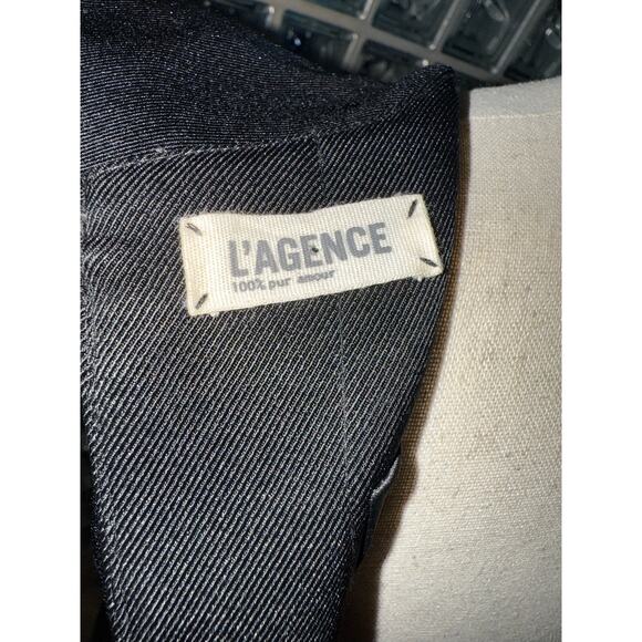 L'AGENCE Black Trapeze Keyhole Mini Casual Dress - size 0 - OA6 - Picture 8 of 12